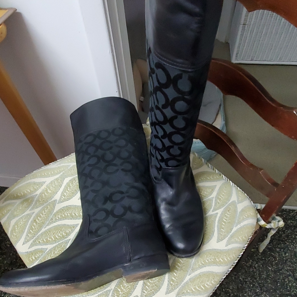 Coach knee boots